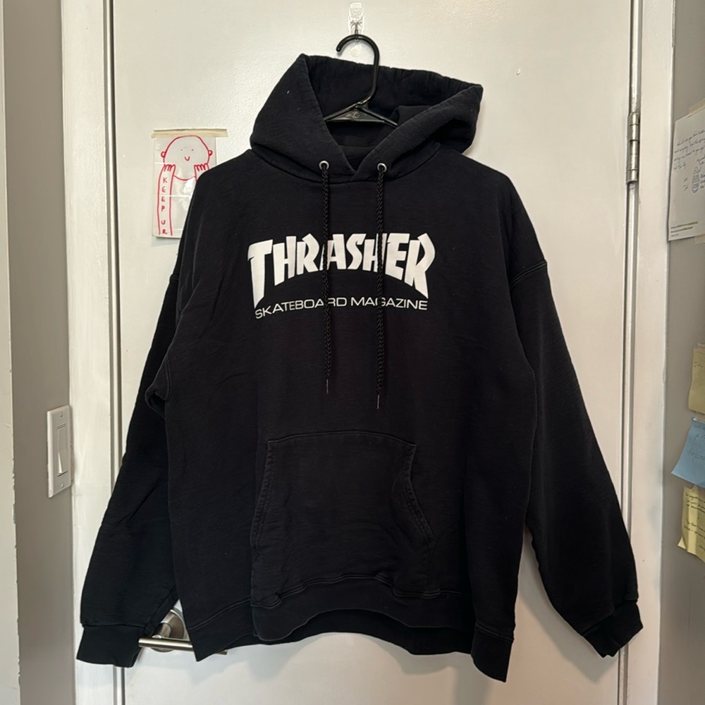 Black Thrasher Y2K Hoodie